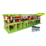 Outil progressif pour tôle d'acier